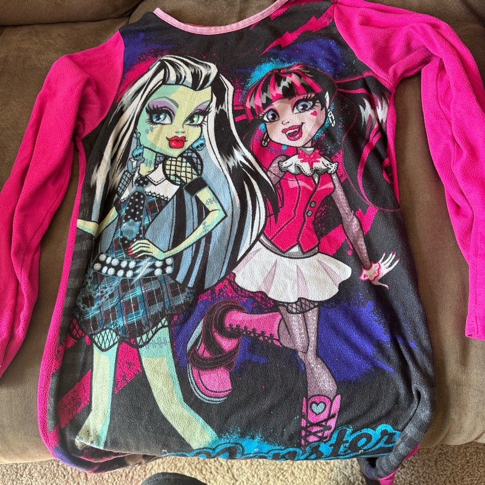 Monster High Pink and Black Kids Nightgown